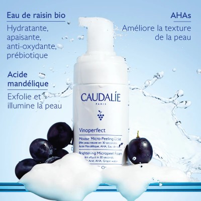 CAUDALIE VINOPERFECT MOUSSE MICRO-PEELING ECLAT 100ML