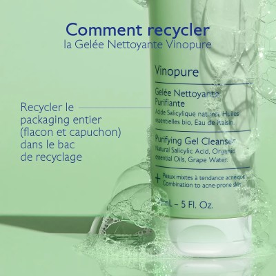 CAUDALIE VINOPURE GELEE NETTOYANTE PURIFIANTE BIO 150ML