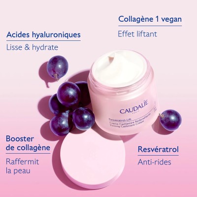 CAUDALIE RESVERATROL LIFT CREME CACHEMIRE REDENSIFIANTE 50ML