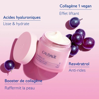 CAUDALIE RESVERATROL LIFT CREME TISANE DE NUIT RECHARGE 50ML