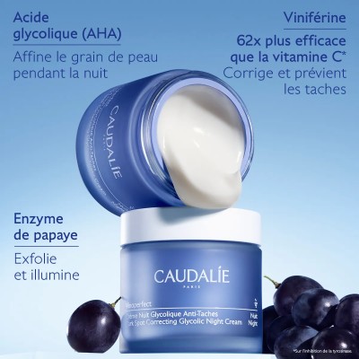 CAUDALIE VINOPERFECT CREME NUIT GLYCOLIQUE ANTI-TACHES 50ML