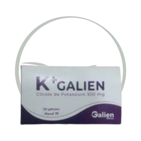 GALIEN PHARMA K+ CITRATE DE POTASSIUM 30 GELULES