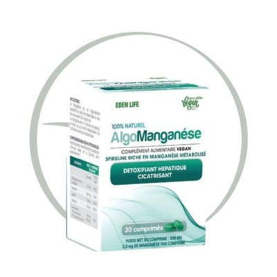 EDEN LIFE ALGO MANGANESE 30 COMPRIMES