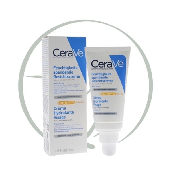 CERAVE CREME JOUR HYDRATANTE SPF30 PEAUX NORMALES A SECHES 52ML