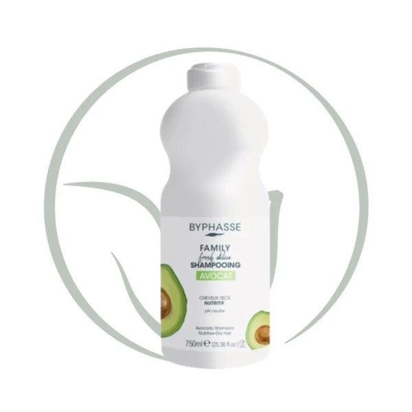 BYPHASSE FAMILY SHAMPOOING AVOCAT CHEVEUX SECS 750ML