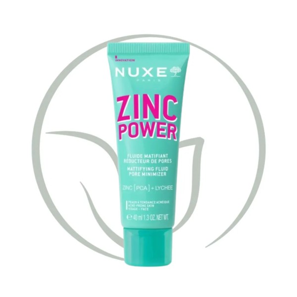 NUXE ZINC POWER FLUIDE MATIFIANT REDUCTEUR DE PORES 40ML