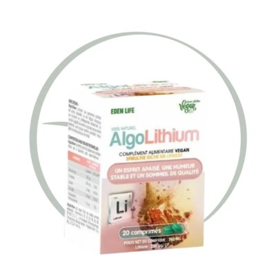 EDEN LIFE ALGO LITHIUM 20 COMPRIMES