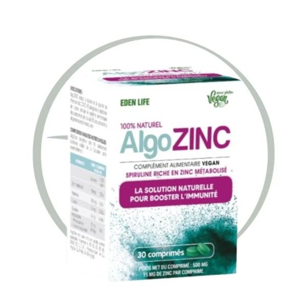 EDEN LIFE ALGOZINC 30 GELULES