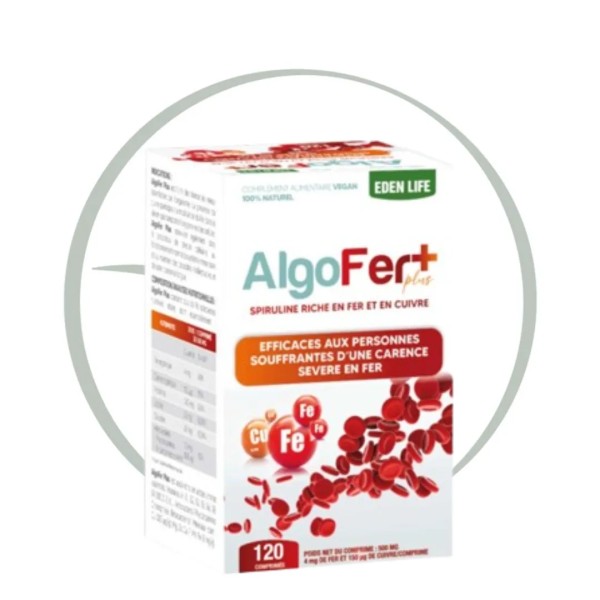 EDEN LIFE ALGOFER PLUS 120 COMPRIMES