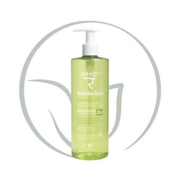 RONCEY DEO DOUCHE SEBIASKIN PEAU GRASSE 1L