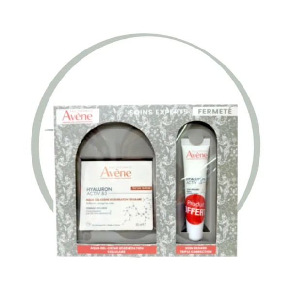 AVENE COFFRET FERMETE HYALURON ACTIV B3 AQUA GEL-CREME REGENERATION CELLULAIRE