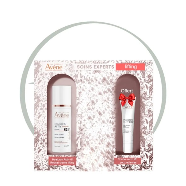 AVENE HYALURON ACTIV RETINAL 0.1 + ACTIV PROCEDURE 0.05 CREME MICRO-LIFT YEUX ET LEVRES OFFERT