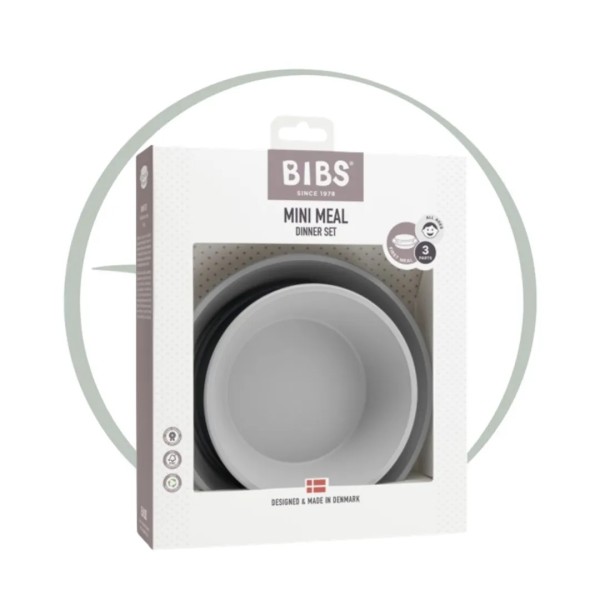 BIBS SET ASSIETTE ET BOL CLOUD 3 PIECES