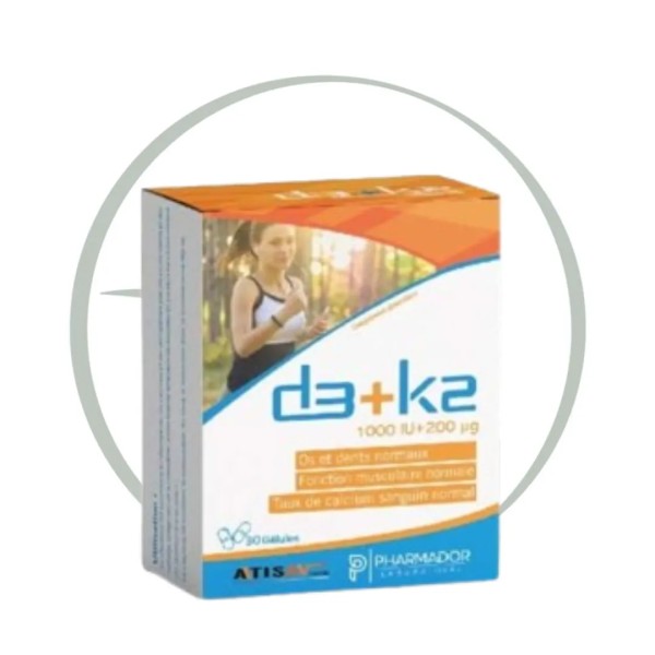 PHARMADOR D3 +K2 B 30 GELULES