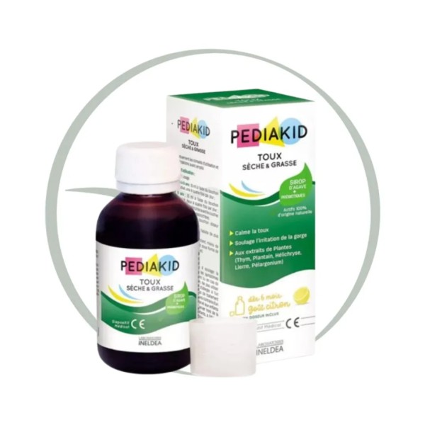 PEDIAKID TOUX SECHE ET GRASSE SIROP 125ML