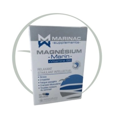 MARINAC MAGNESIUM MARIN+VITAMINE B6 60 GELULES