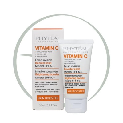 PHYTEAL VITAMINE C ECRAN INVISIBLE SPF 50+ 100% MINERAL 50 ML