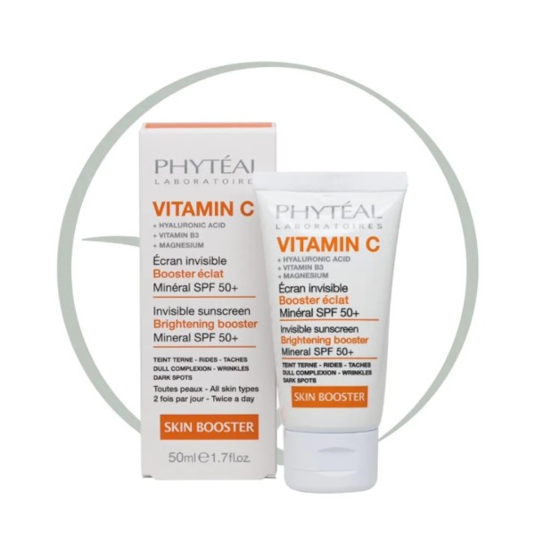 PHYTEAL VITAMINE C ECRAN INVISIBLE SPF 50+ 100% MINERAL 50 ML