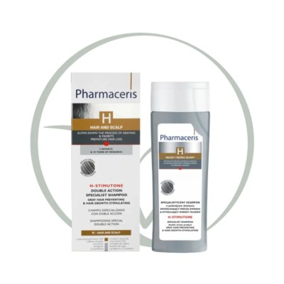 PHARMACERIS H STIMUTONE SHAMPOOING ANTI-CHUTE CHEVEUX GRIS ET REPOUSSE 250 ML