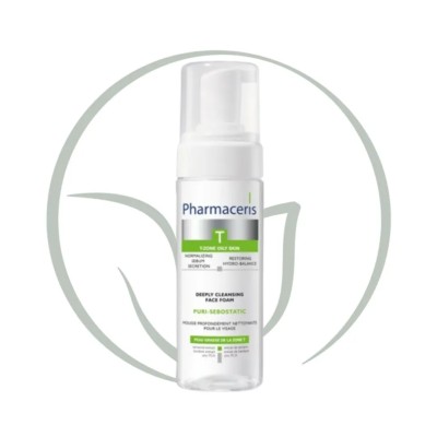 PHARMACERIS T PURI-SEBOSTATIC MOUSSE NETTOYANTE PEAUX GRASSES 150ML
