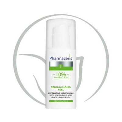 PHARMACERIS T SEBO-ALMOND PEEL CREME DE NUIT EXFOLIANTE 50ML