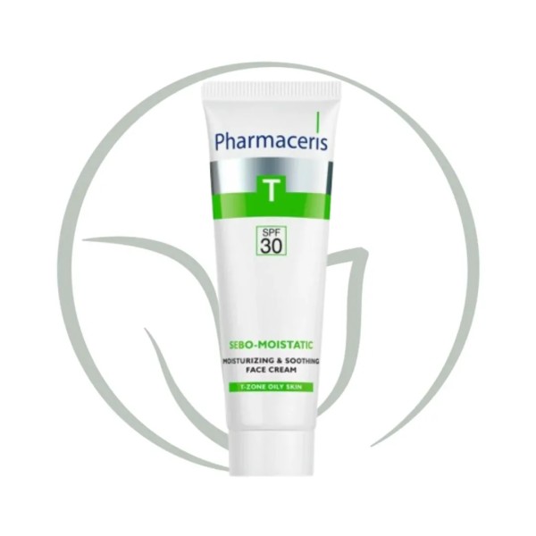 PHARMACERIS T SEBO-MOISTATIC CREME HYDRATANTE APAISANTE SPF30