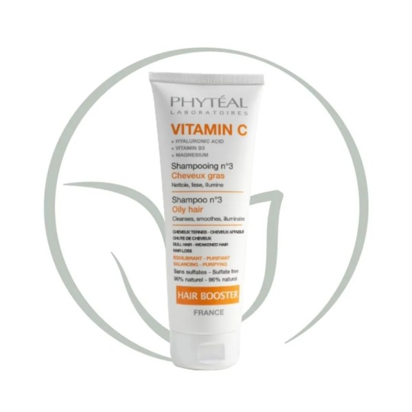 PHYTEAL VITAMINE C SHAMPOOING BOOSTER N°3 CHEVEUX GRAS 250ML