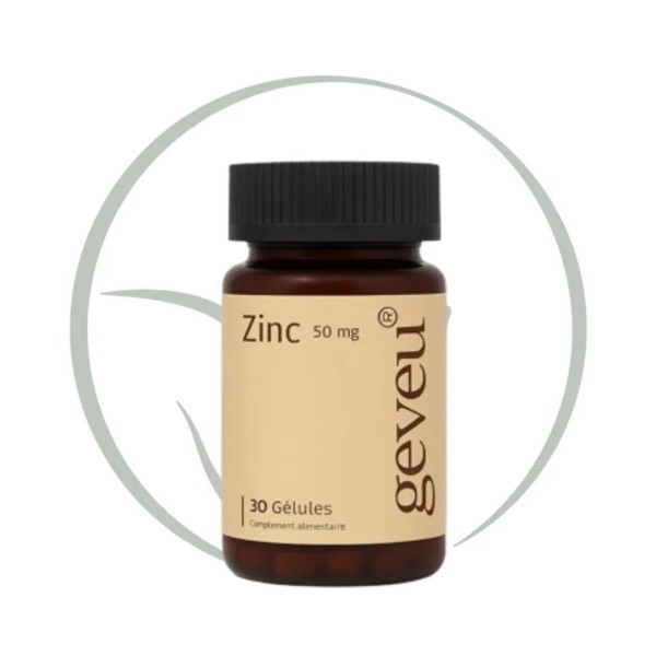 GEVEU ZINC 50MG 30 GELULES
