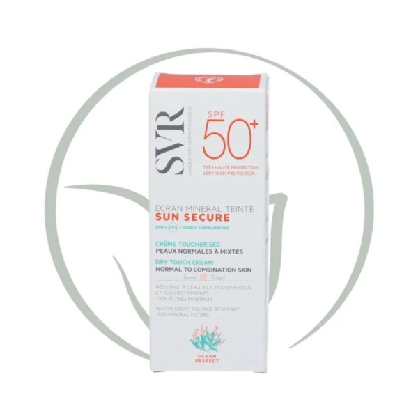 SVR SUN SECURE ECRAN MINERAL TEINTE SPF50+ PEAUX NORMALES A MIXTES 50ML