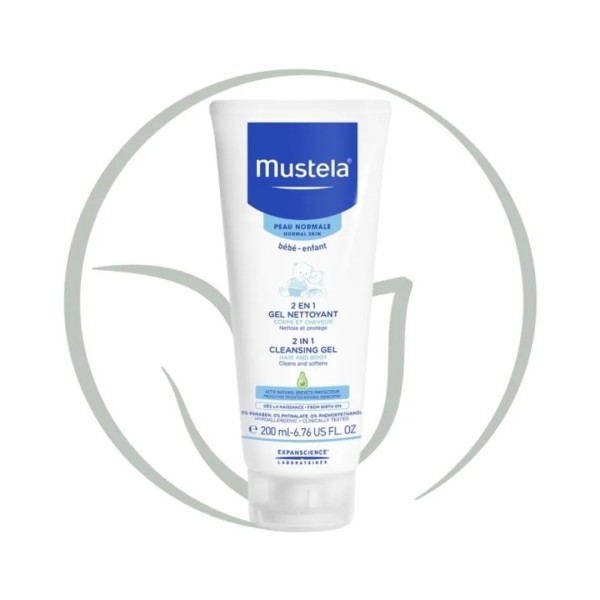 MUSTELA GEL CHEVEUX ET CORPS 2EN1 200ML