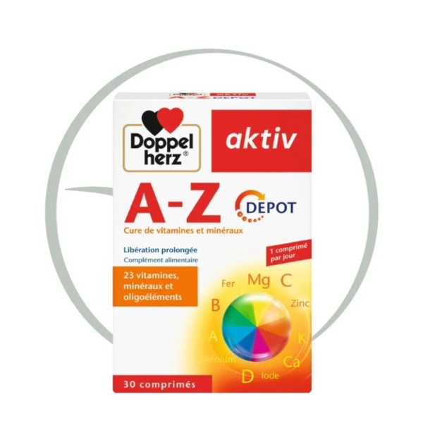 DOPPELHERZ AKTIV A-Z 30 COMPRIMES
