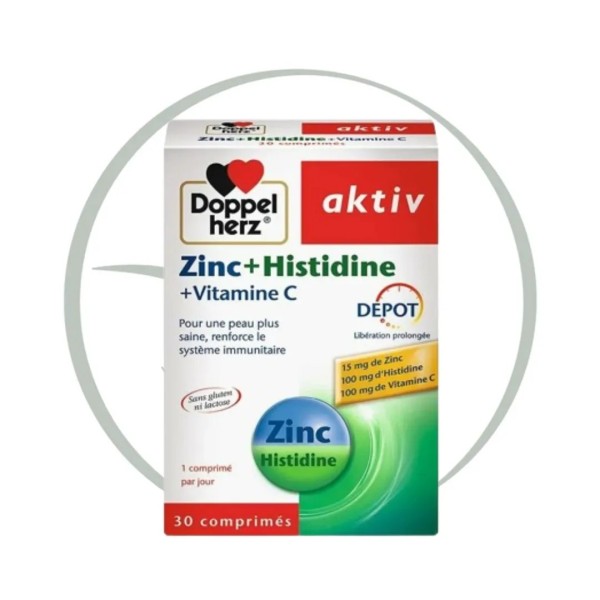 DOPPELHERZ AKTIV ZINC+HISTIDINE 30 COMPRIMES
