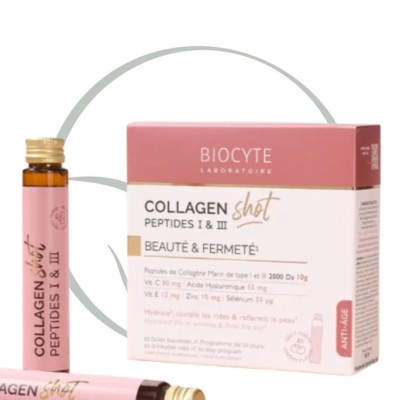 Biocyte Collagen Shot 10 Fioles - Complément Anti-Âge