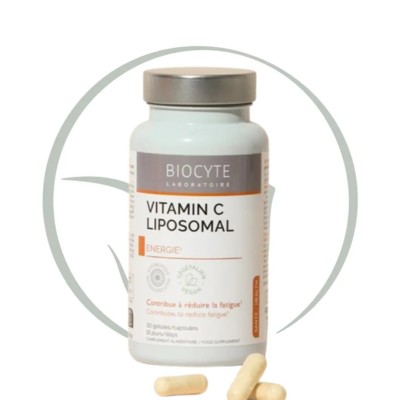 BIOCYTE Vitamin C Liposomal 30 gélules – Immunité & Énergie