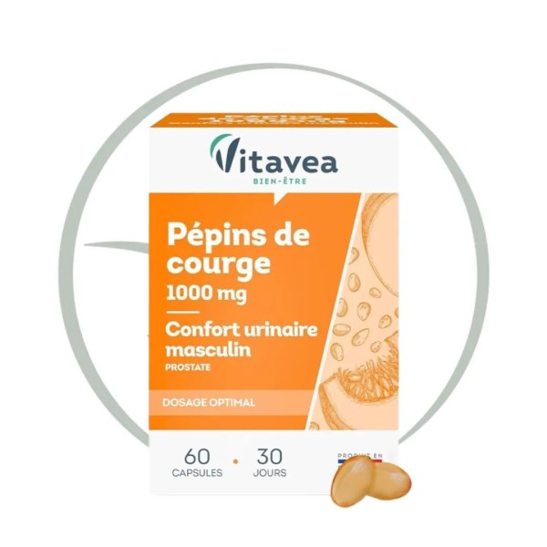 VITAVEA PEPINS DE COURGE 1000MG 60 CAPSULES