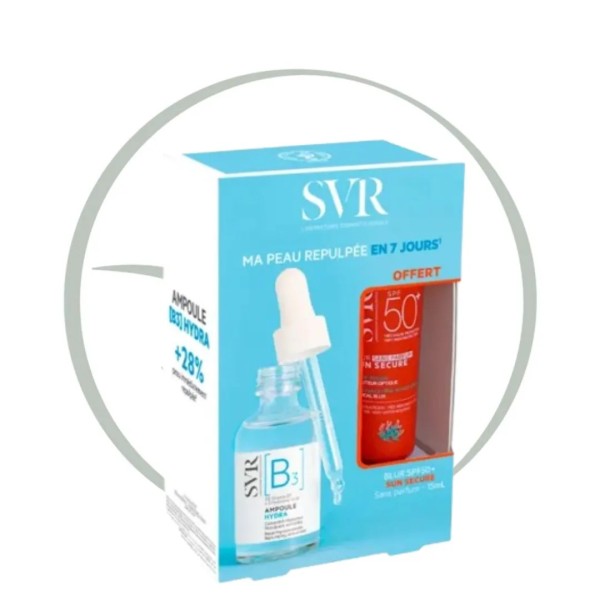 SVR AMPOULE [B3] HYDRA 30ML + SUN SECURE BLUR SANS PARFUM SPF50+ 15ML