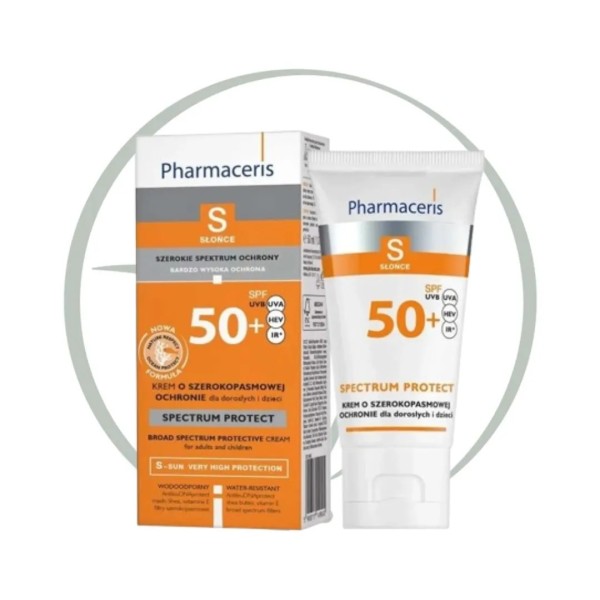 PHARMACERIS S CRÈME PROTECTRICE POUR LE VISAGE SPF 50+ 50ML