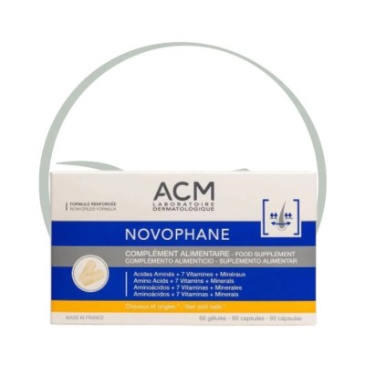 ACM NOVOPHANE COMPLEMENT ALIMENTAIRE 60 GÉLULES ANTICHUTE DE CHEVEUX