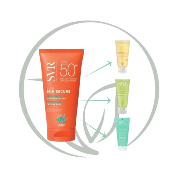 SVR SUN SECURE CREME SPF50+ 50ML + GEL MOUSSANT 55ML OFFERT