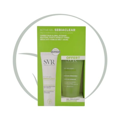 SVR SEBIACLEAR ACTIVE GEL 40ML +GEL SEBIACLEAR 55ML OFFERTE