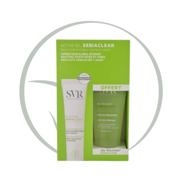 SVR SEBIACLEAR ACTIVE GEL 40ML +GEL SEBIACLEAR 55ML OFFERTE