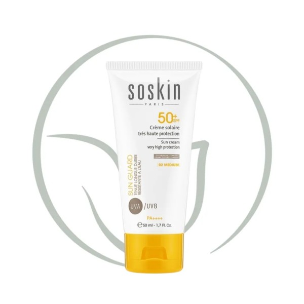 SOSKIN 03 CREME SOLAIRE TEINTEE MEDIUM DEEP SPF50+, 50 ml