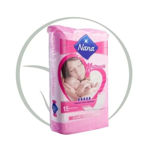 NANA SERVIETTES HYGIENIQUE DE MATERNITE 15 PCS