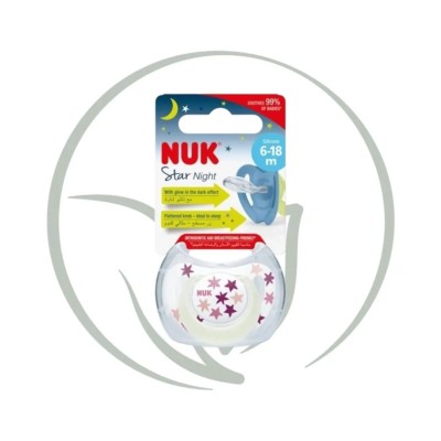 NUK SUCETTE STAR NIGHT OR TRENDLINE 6-18M