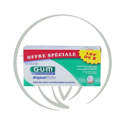 GUM DENTIFRICE DUO ORIGINAL WHITE 2x75ML