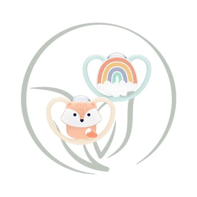 NUK SUCETTE STAR NIGHT EN SILICONE 0-6M