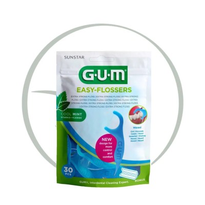GUM EASY FLOSSERS PORTE FIL 30PCS 890