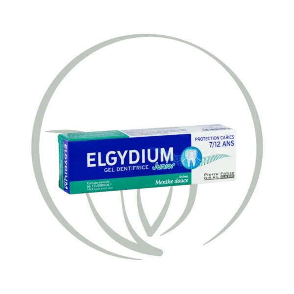 ELGYDIUM GEL DENTIFRICE JUNIOR MENTHE DOUCE 7-12ANS 50ML