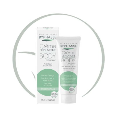 BYPHASSE CREME DEPILATOIRE ALOE VERA 125ML