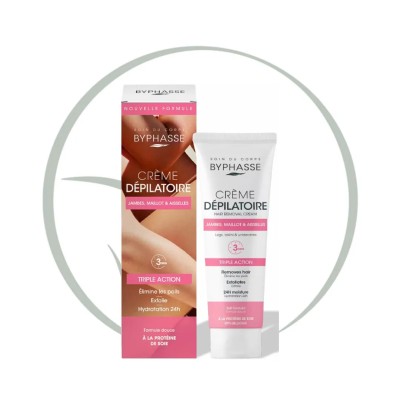 BYPHASSE CREME DEPILATOIRE SILK PROTEIN 125ML